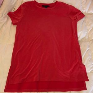 long red forever 21 top